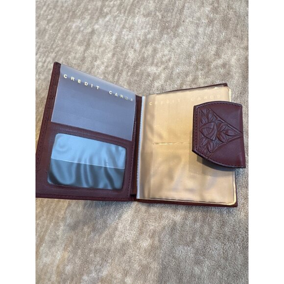 Vintage Rolfs Tooled Leather Chocolate Brown - Picture 9 of 10